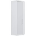 Ver imagem 1 de Guarda Roupa Canto Obliquo 70cm 1 Porta Taiga Branco L01 - Mpozenato