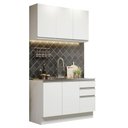 Ver imagem 3 de Armário de Cozinha Compacta 120cm Branco Glamy Madesa 01