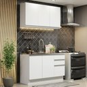 Ver imagem 1 de Armário de Cozinha Compacta 120cm Branco Glamy Madesa 01