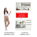 Ver imagem 6 de Armário de Cozinha Compacta 120cm Branco Glamy Madesa 01