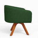 Ver imagem 5 de Kit 2 Poltronas Giratórias Arielle Suede Verde D'Rossi