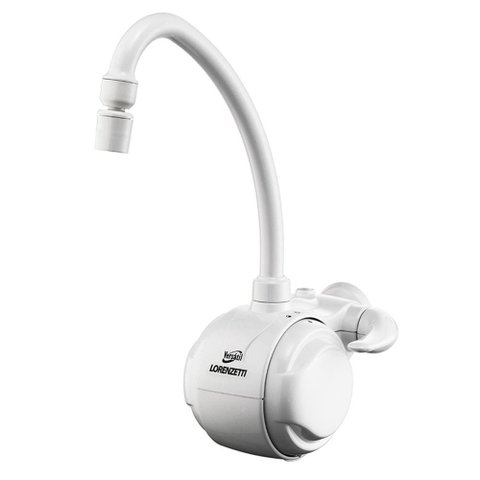 Torneira Elétrica Lorenzetti Versátil de Parede Branca 220v