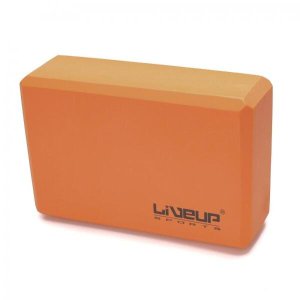 Bloco de Yoga 22,8x15,2x7,6 Live Up Laranja
