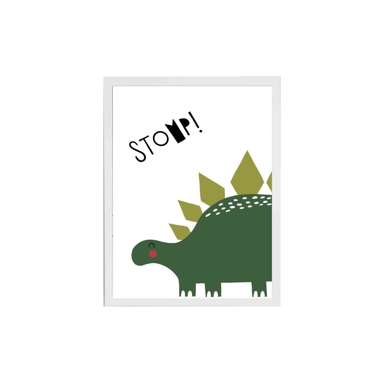 Quadro com moldura Dino Stomp!