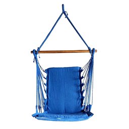 Cadeira de balanço suspensa rede de teto varias cores:Azul royal - 1
