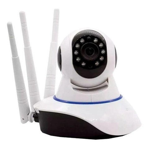Camera Robo 3 Antenas Ip Wifi 360º 720P Sistema Yoosee/Yyp2P