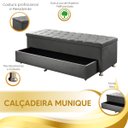 Ver imagem 6 de Calçadeira Sapateira Baú Munique 1.40 Veludo - Star Confort