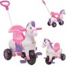 Carrinho de Passeio e Pedal Calesita Potó Cavalinho Rosa - 2