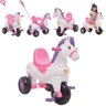 Carrinho de Passeio e Pedal Calesita Potó Cavalinho Rosa - 3