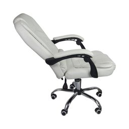 Cadeira de Escritório Presidente Reclinável Ergonômica Branco - 3