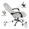 Cadeira de Escritório Presidente Reclinável Ergonômica Branco - 7