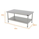 Ver imagem 2 de Cavalete Total Inox Mesa Bancada para Chapa e Charbroiler Profissional Pro-120 - Progás P44803