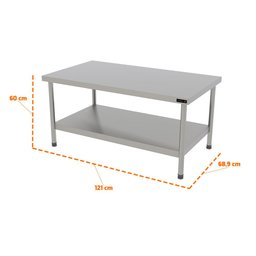 Cavalete Total Inox Mesa Bancada para Chapa e Charbroiler Profissional Pro-120 - Progás P44803 - 2