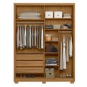 Ver imagem 7 de Guarda Roupa Califórnia 176cm com Espelho 4 Portas Freijó Moval