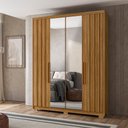 Ver imagem 1 de Guarda Roupa Califórnia 176cm com Espelho 4 Portas Freijó Moval