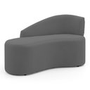 Ver imagem 1 de Namoradeira Compacta Decorativa Orgânica Auren 100cm Suede Cinza - Desk Design