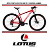 Bicicleta Mtb Lotus Cxr Aro 29 21 Marchas Alumínio - Vermelho - 17,5 - 2