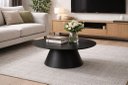 Ver imagem 1 de Mesa de Centro Redonda 70cm Design Contemporâneo Desirée Oona Design Preto