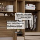 Ver mais imagens de Guarda Roupa Solteiro Modulado 5 Portas e 6 Gavetas Veneza Luciane Móveis