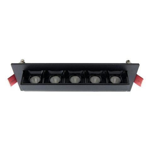 Spot Led 10w Embutir Dotlight 5 Focos Direcional 15° Luz Quente Luminatti St3281-preto