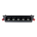 Ver imagem 1 de Spot Led 10w Embutir Dotlight 5 Focos Direcional 15° Luz Quente Luminatti St3281-preto