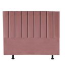 Ver imagem 2 de Kit Cabeceira e Calçadeira Baú Queen 160cm Cancun Suede Rosê - D A DECOR