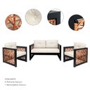Ver imagem 1 de Conjunto para Área - 01 Sofá e 02 Poltronas - Cancum