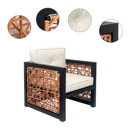 CONJUNTO PARA ÁREA - 01 SOFÁ E 02 POLTRONAS - CANCUM - 3