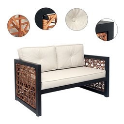 CONJUNTO PARA ÁREA - 01 SOFÁ E 02 POLTRONAS - CANCUM - 2