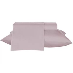 Jogo de Cama Queen Teka 100% Algodão - 150 Fios Diamante 4 Peças - Cinza Claro