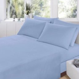 Jogo de Cama Queen Teka 100% Algodão - 150 Fios Diamante 4 Peças - Cinza Claro - 2