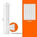 Ver imagem 4 de Kit Painel Ripado Eva Autocolante Pr61 110cm Altura | Valor do M2