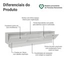 Ver imagem 4 de Rack para Tv até 80 Polegadas 218 Cm 2 Portas Branco Vik Madesa