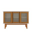 Ver imagem 3 de Aparador Buffet Detroit 03 Portas Off White/nature - Tebarrot