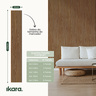 Kit 4 Painel Ikara de Madeira Ripado e Acústico - 270x32cm - 5