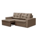 Ver imagem 3 de Sofá Retrátil 2 Lugares 1,80m Leticia Suede Rover & Beato