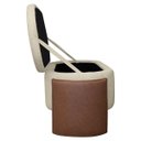 Ver imagem 7 de Recamier Sapateira Baú Império Casal 140cm Bouclê Facto - Sofa Store:bouclê Bege