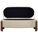 Ver imagem 4 de Recamier Sapateira Baú Império Casal 140cm Bouclê Facto - Sofa Store:bouclê Bege