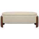 Ver imagem 3 de Recamier Sapateira Baú Império Casal 140cm Bouclê Facto - Sofa Store:bouclê Bege