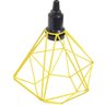 Pendente Aramado Diamante Teto Luminária Retrô Balcão Agp Amarelo + Lâmpada Led ST64 Vintage Agp Ilu - 5