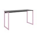 Ver imagem 1 de Avaliando Mesa Escrivaninha Industrial Desk 90 Color Pés de Ferro Preto Rosa