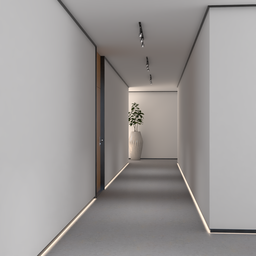 Perfil Rodapé Invertido J com Nicho para Led Alumínio Epóxi Branco Fosco , 13 X 30mm X 3m - 3