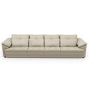 Ver imagem 7 de Sofá Retrátil 4 Lugares para Sala 339cm Dijon Couro Creme S07 - Mpozenato