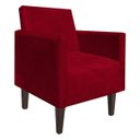 Ver imagem 1 de Poltrona Jade Vermelho Slk Decor