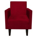 Ver imagem 2 de Poltrona Jade Vermelho Slk Decor