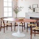 Ver imagem 6 de Mesa de Jantar Tulipa Saarinen Oval 244x137 Cm Tampo Freijó Linn Design Decor Branco