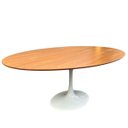 Ver imagem 1 de Mesa de Jantar Tulipa Saarinen Oval 244x137 Cm Tampo Freijó Linn Design Decor Branco