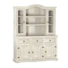 Cristaleira em Madeira 5 Portas 3 Gavetas 153 X 196 Cm Patina Branca Elliottiis - 6