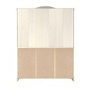 Ver imagem 2 de Cristaleira em Madeira 5 Portas 3 Gavetas 153 X 196 Cm Patina Branca Elliottiis