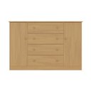 Ver imagem 7 de Cômoda Infantil 125cm 2 Portas e 4 Gavetas Encanto Multimóveis Mp4450 Madeirado